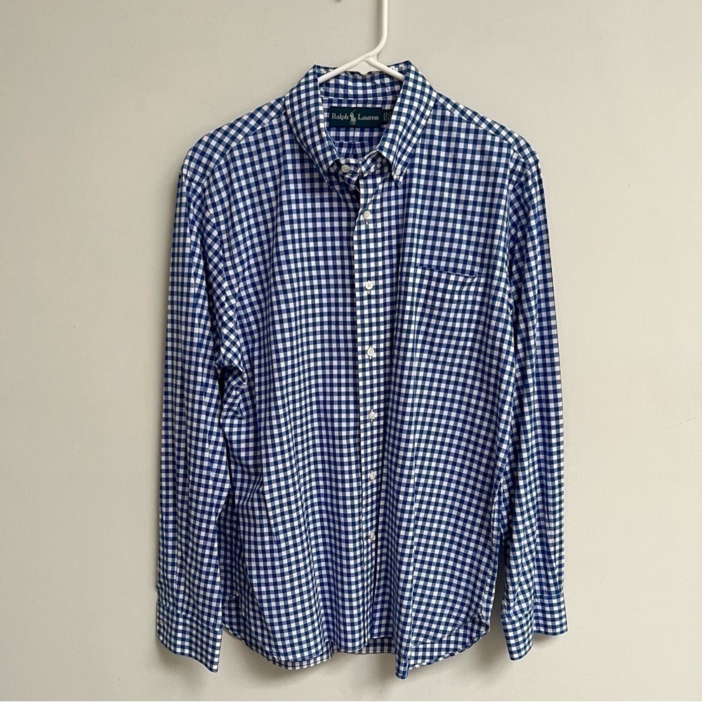Ralph Lauren Blue Check Casual Shirt​​​​​​​​​​​​​​​​​​​​​